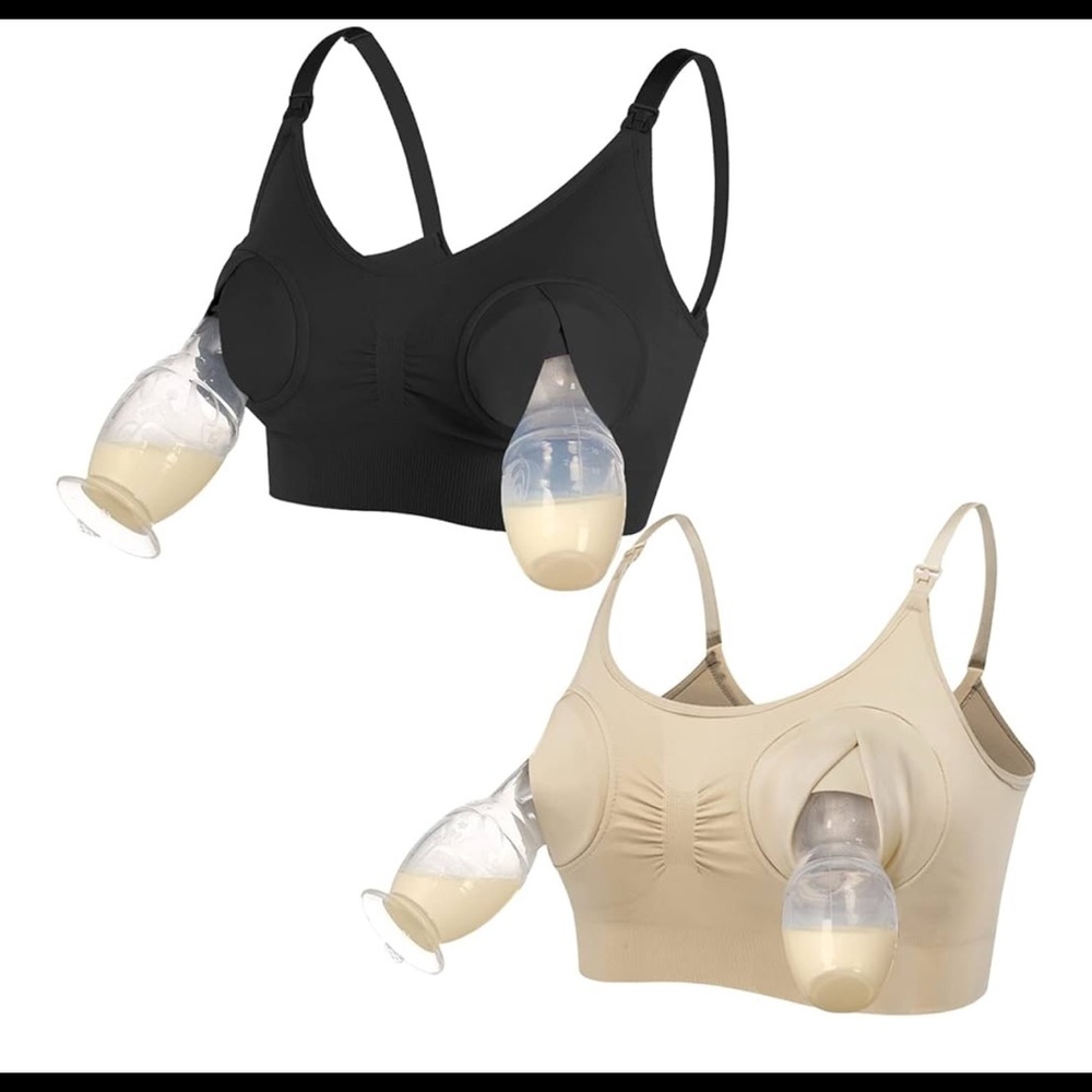 haakaa Pumping Bra Hands Free 3-in-1 Nursing Bras for Breastfeeding